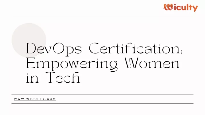 devops certification empowering women in tech
