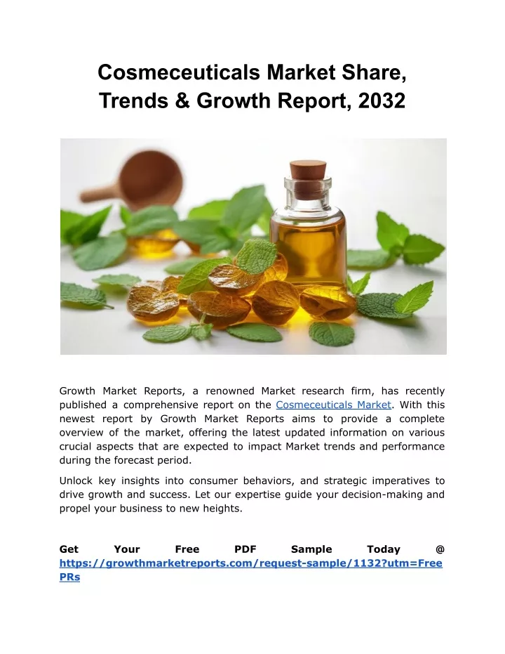 cosmeceuticals market share trends growth report