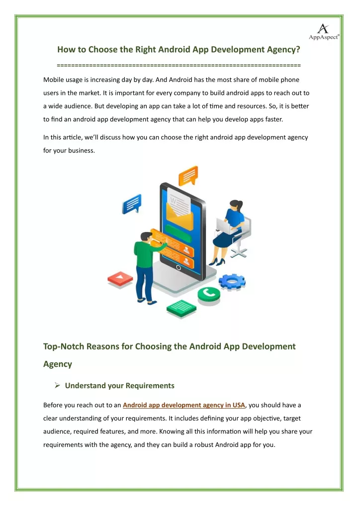 how to choose the right android app development