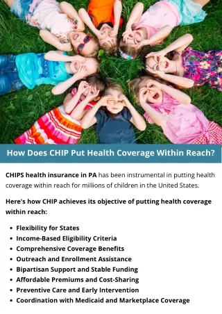 How Does CHIP Put Health Coverage Within Reach