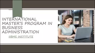 International Master’s Program in Business Administration