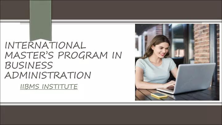 international master s program in business