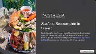 Best Seafood Restaurants in Stuart