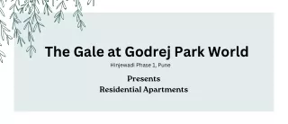 The Gale at Godrej Park World Hinjewadi Pune Brochure
