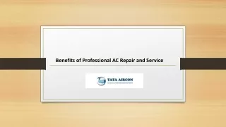 Benefits of Professional AC Repair and Service