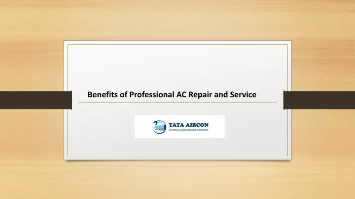 benefits of professional ac repair and service