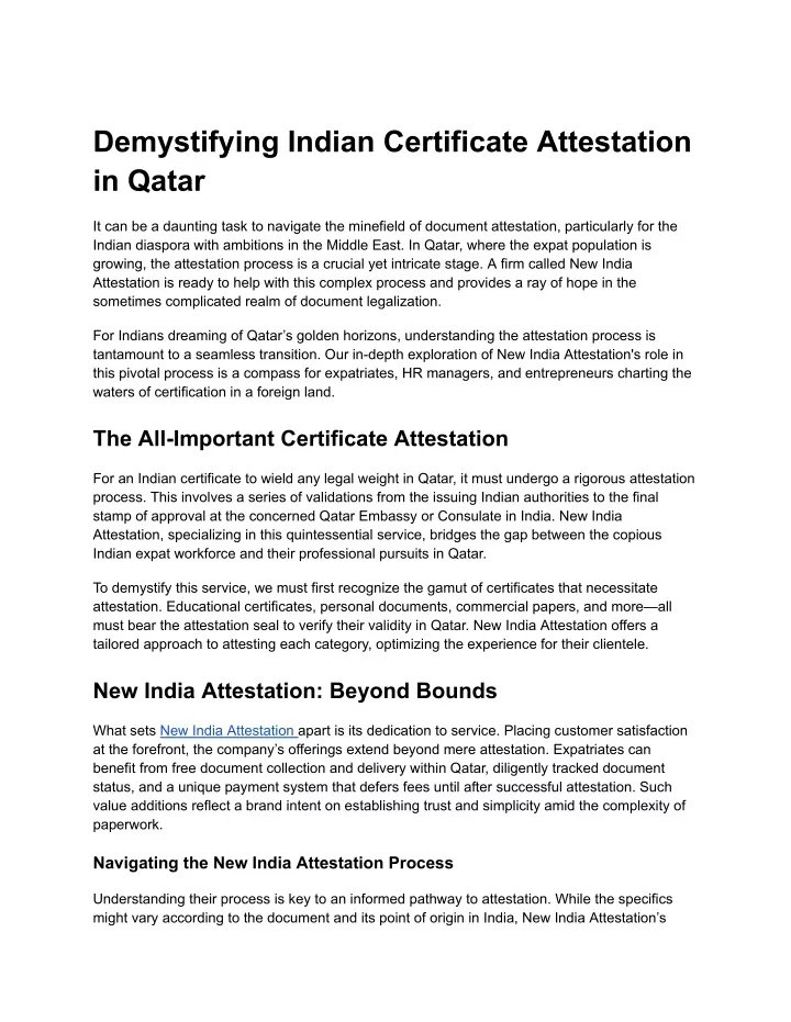 demystifying indian certificate attestation