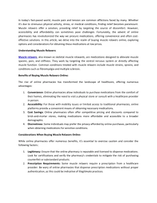 Cyclobenzaprine