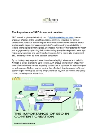 The importance of SEO in content creation