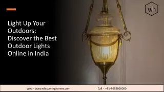 Discover the Best Outdoor Lights Online in India