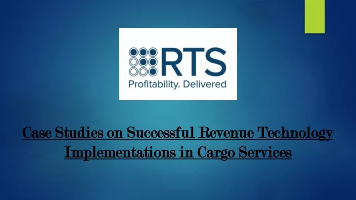 case studies on successful revenue technology