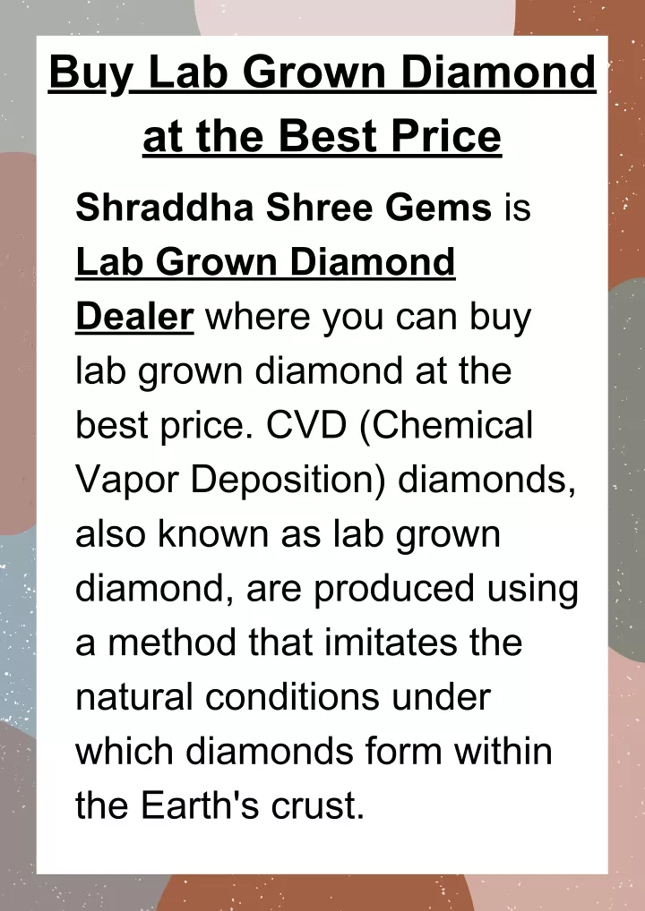 buy lab grown diamond at the best price shraddha