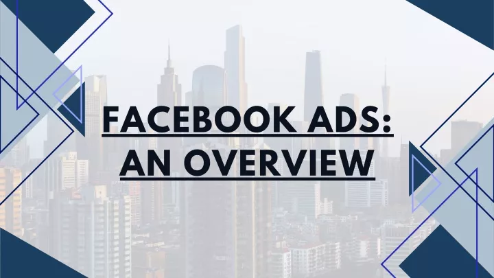 facebook ads an overview