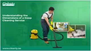 Understanding the Dimensions of a Deep Cleaning Service