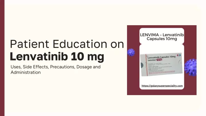 patient education on lenvatinib 10 mg