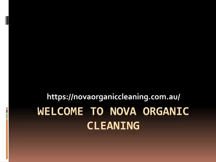 https novaorganiccleaning com au