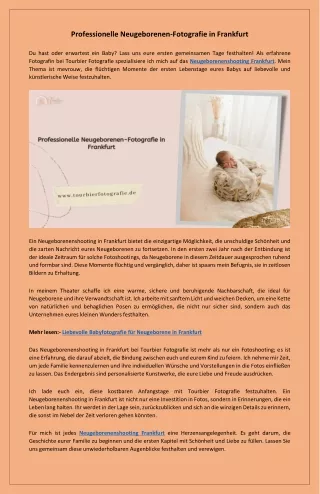 Unvergessliche Momente festhalten Neugeborenenshooting Frankfurt