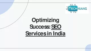 Optimizing Success SEO Services in India