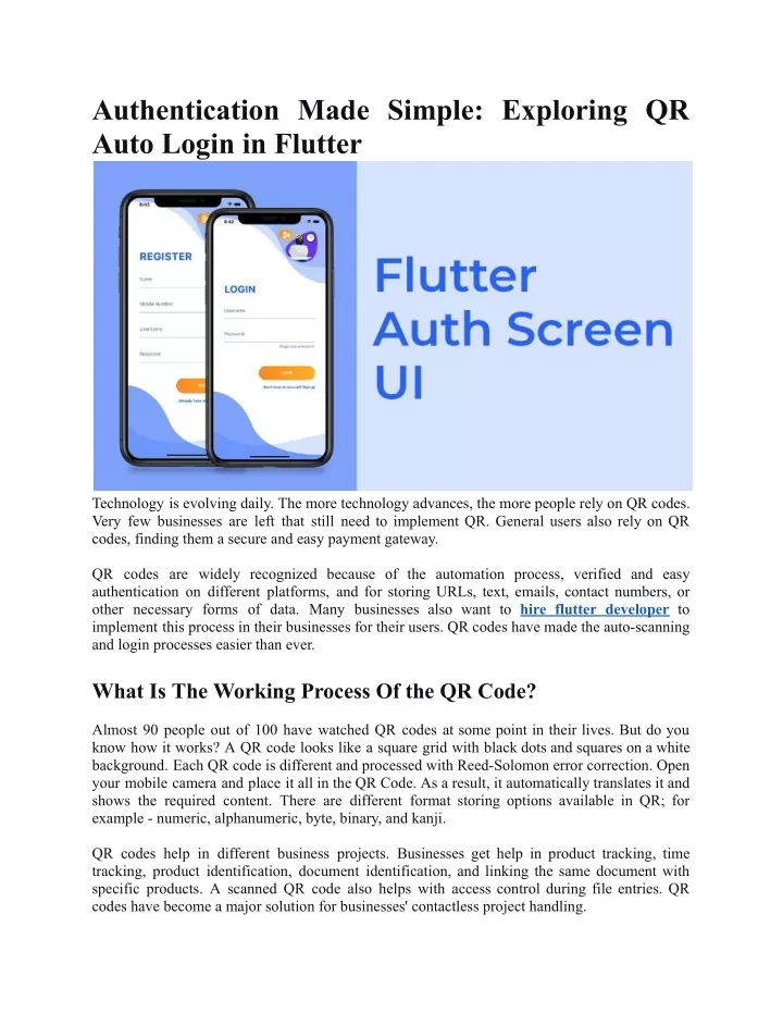 authentication made simple exploring qr auto
