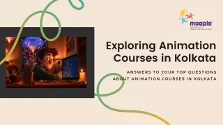 Exploring Animation Courses in Kolkata