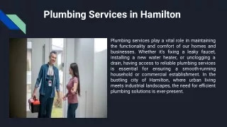 plumbing services in hamilton