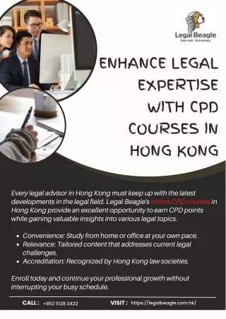 Enhance Legal Expertise with CPD Courses in Hong Kong