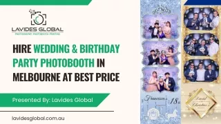 Hire Wedding & Birthday Party Photobooth in Melbourne at Best Price