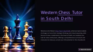 Chess Tutor in South Delhi