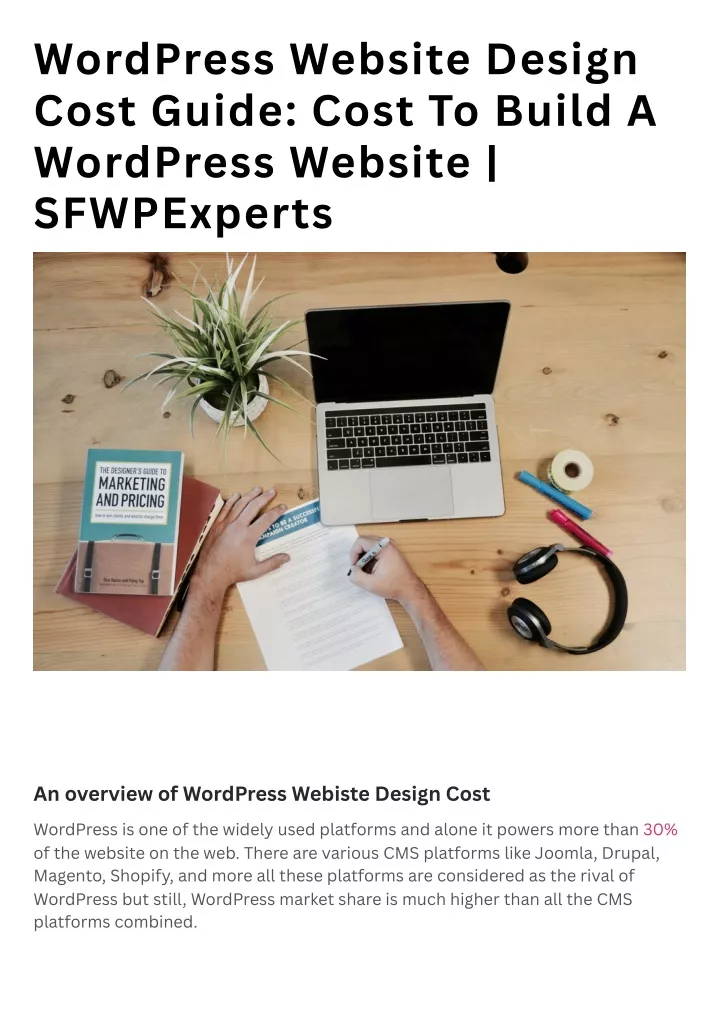 wordpress website design cost guide cost to build