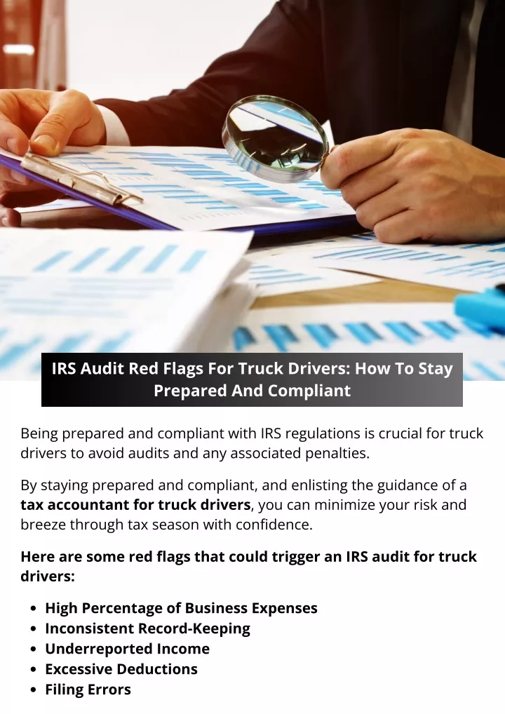 irs audit red flags for truck drivers how to stay