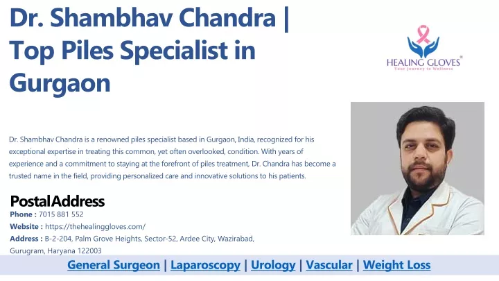 dr shambhav chandra top piles specialist