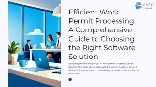Empower Your Team with Safe Work Permit Management Software Solutions
