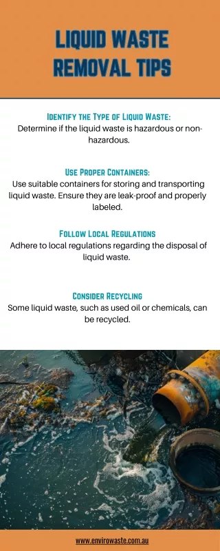 Liquid Waste Removal Tips
