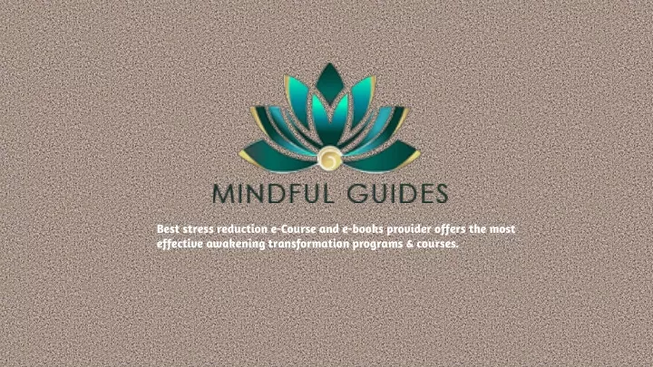 best stress reduction e course and e books