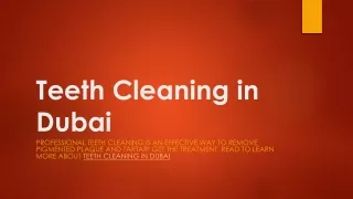 Teeth Cleaning in Dubai