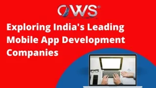 Leading Mobile App Development Companies in India