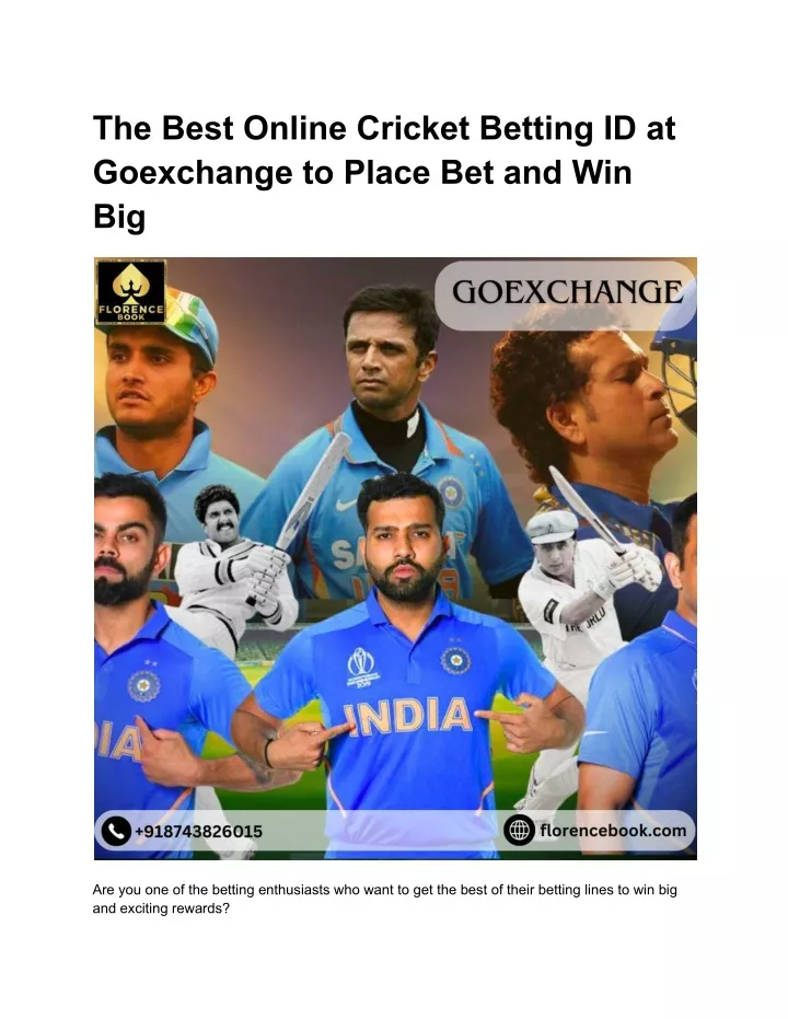 the best online cricket betting id at goexchange