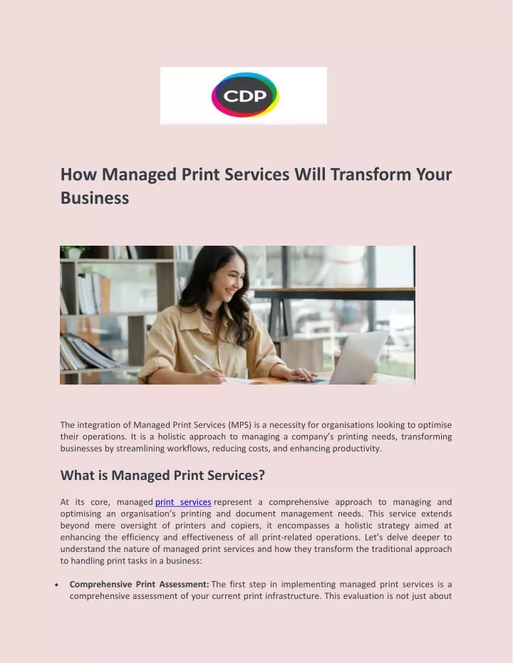 how managed print services will transform your