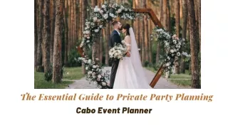 Planning for Private Party with Cabo Event Planner
