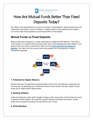 how are mutual funds better than fixed