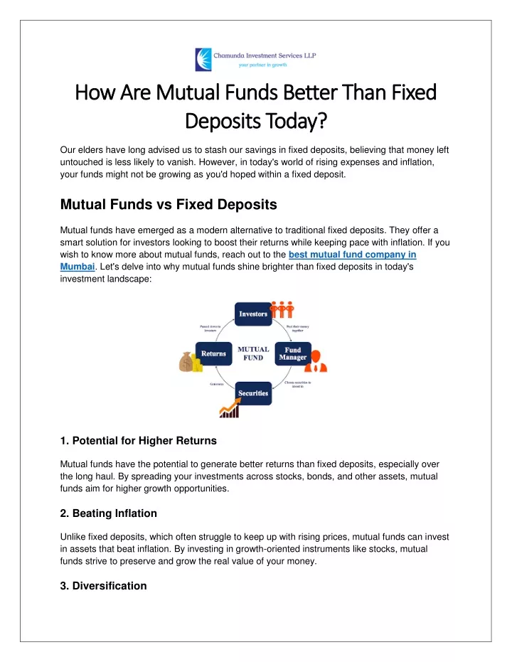 how are mutual funds better than fixed