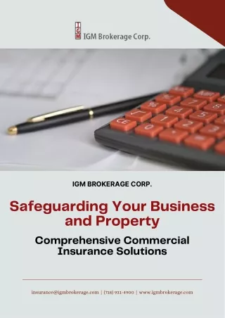 Safeguarding Your Business and Property - Comprehensive Commercial Insurance
