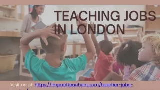 Teaching jobs in UK