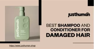 Revitalize Your Locks:Justhuman's Paraben and Sulfate-Free Shampoo & Conditioner