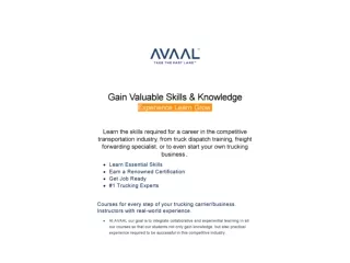 Gain Valuable Skills & Knowledge Experience Learn Grow - Avaal Technology