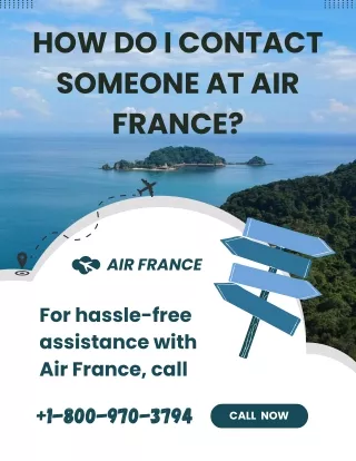 How do I contact to a someone at Air France?