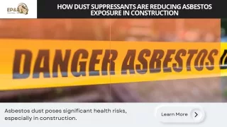 How to Reduce Health Risks from Asbestos Dust Not Just limited to Construction