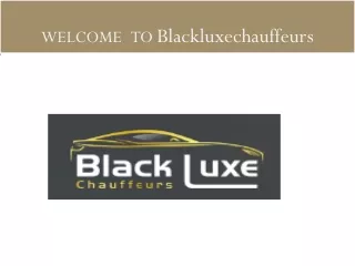 What influences travelers for hiring luxury chauffeur services?