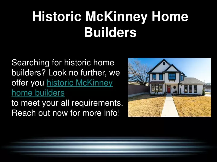 historic mckinney home builders