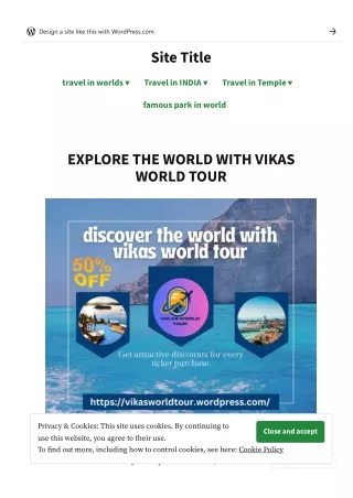 EXPLORE THE WORLD WITH VIKAS WORLD TOUR